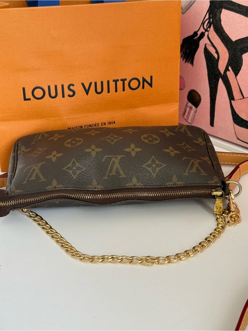 Louis Vuitton Pochette Accessories Monogram 🌟 - Picture 13 of 15